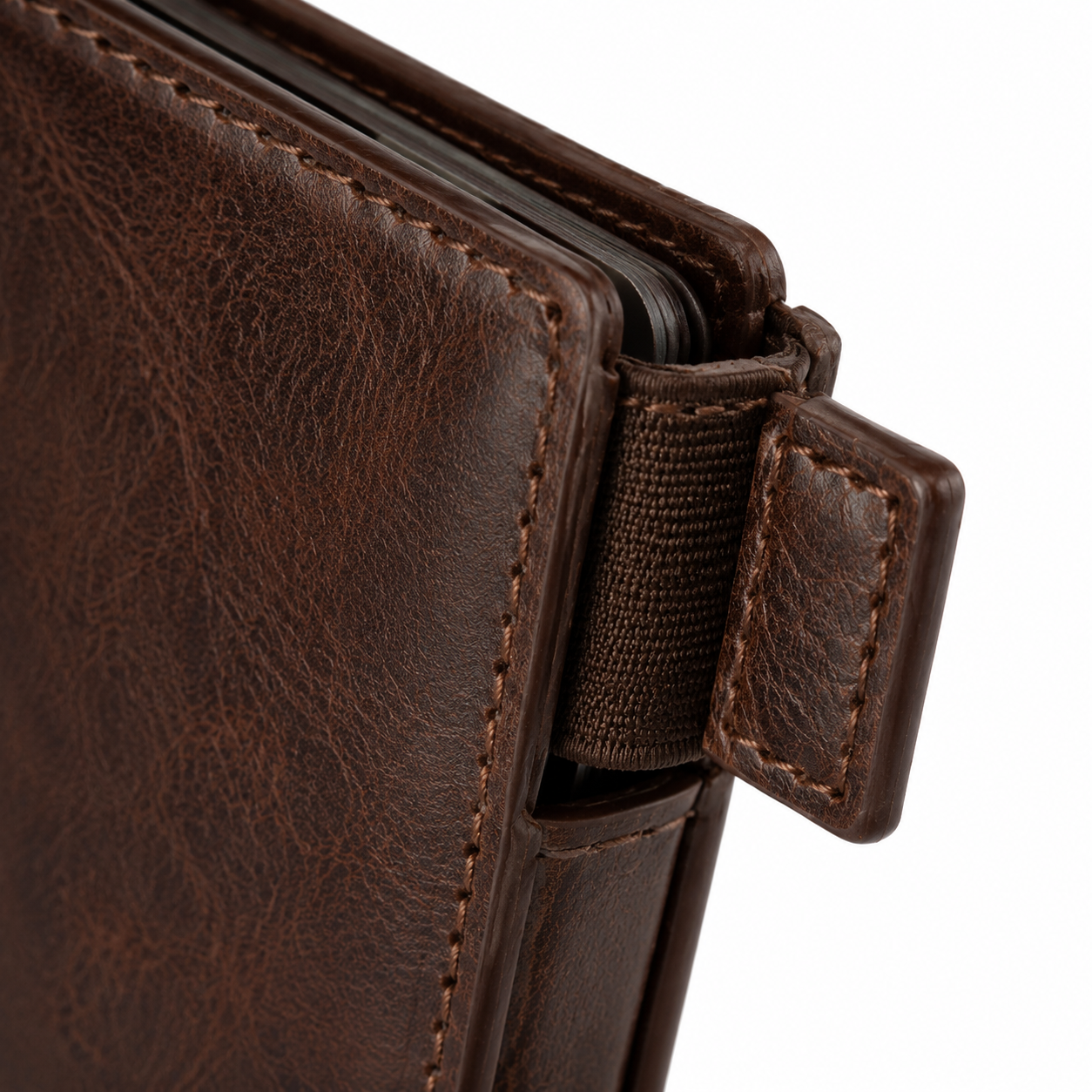 Modish-Vogue wallet displayed on a wooden surface.