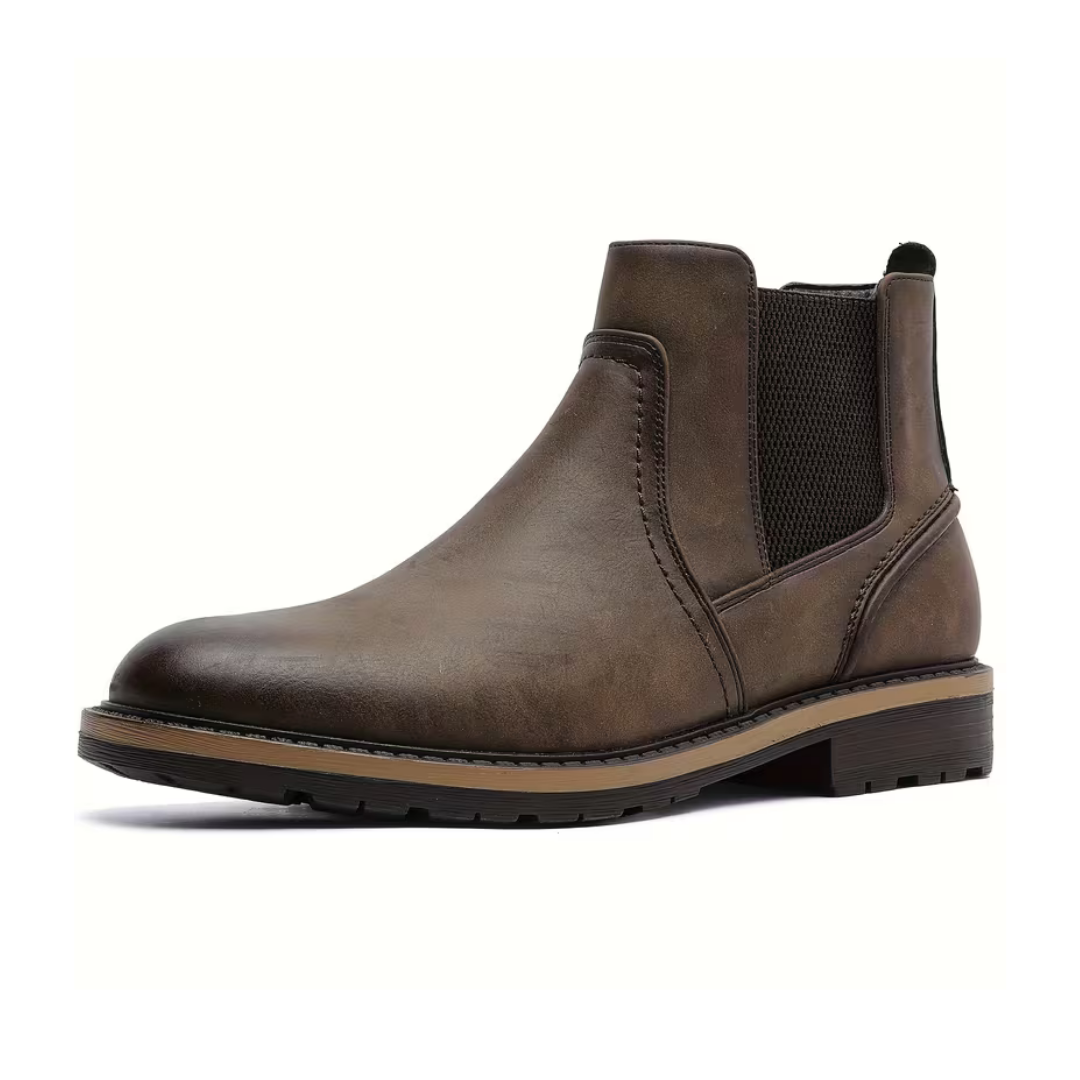 Men’s Brown Chelsea Boots – Matte Finish