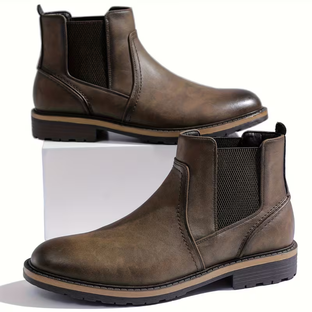 Men’s Brown Chelsea Boots – Matte Finish