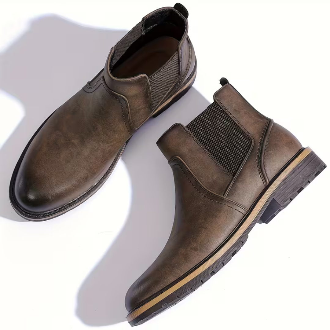 Men’s Brown Chelsea Boots – Matte Finish