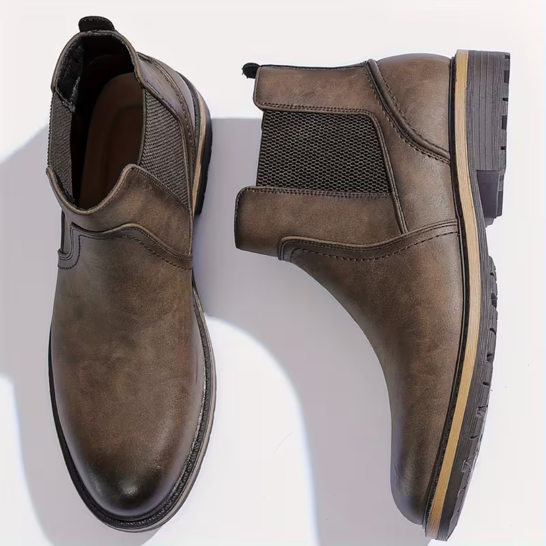 Men’s Brown Chelsea Boots – Matte Finish