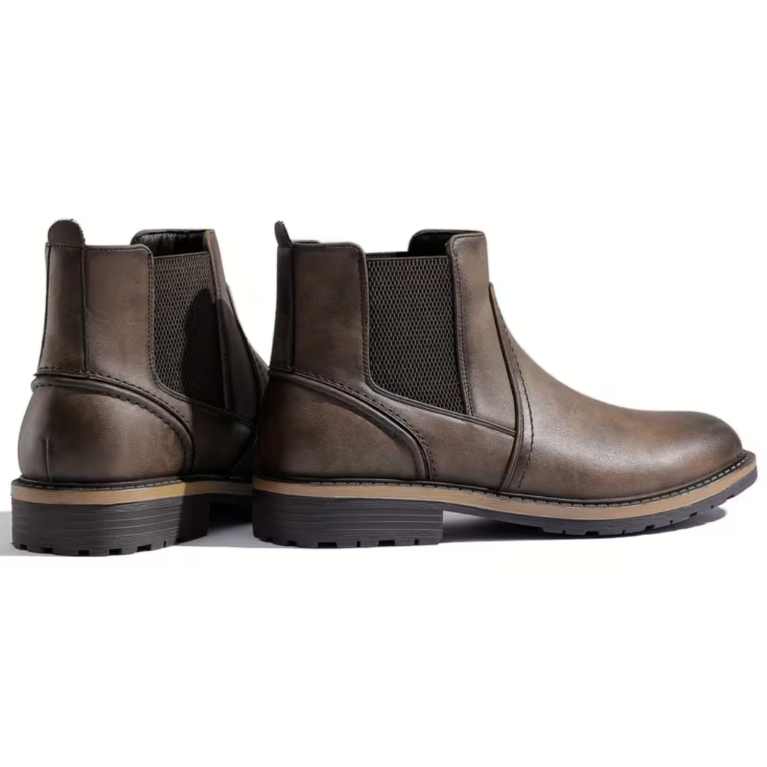 Men’s Brown Chelsea Boots – Matte Finish