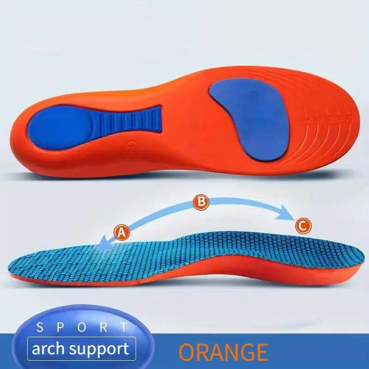 High-Elasticity Shoe Insoles | Orange Blue