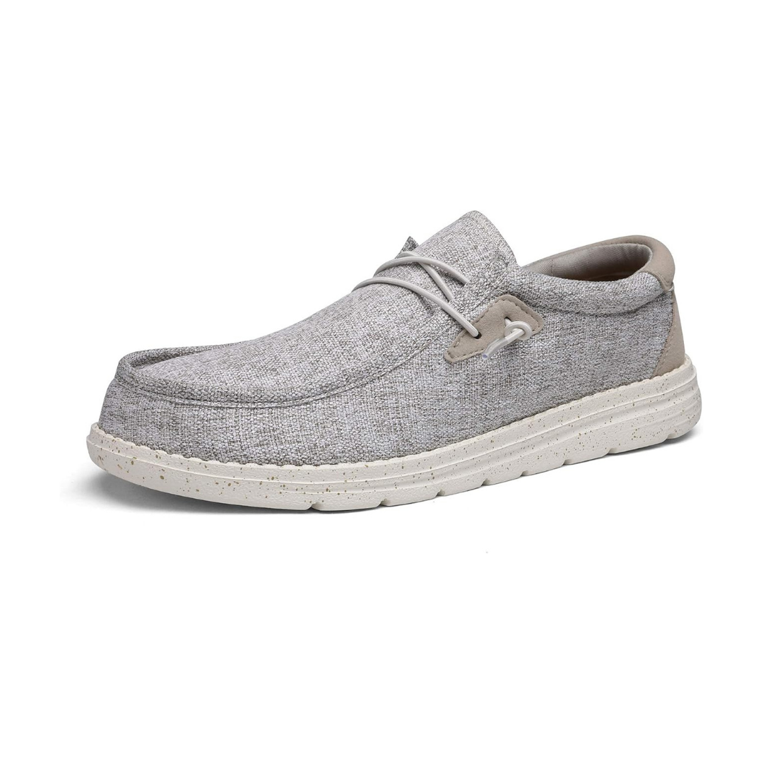 Men's Soft Upper Slip-On Loafers – Light Grey