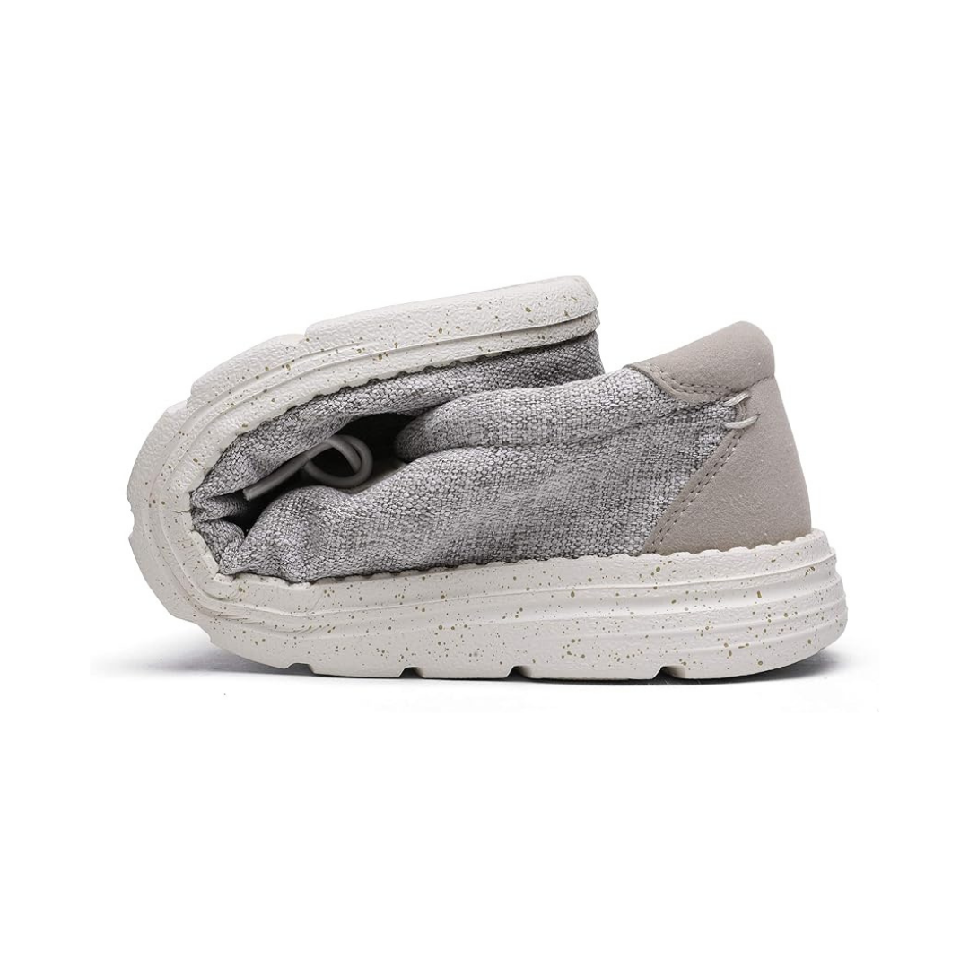 Men's Soft Upper Slip-On Loafers – Light Grey
