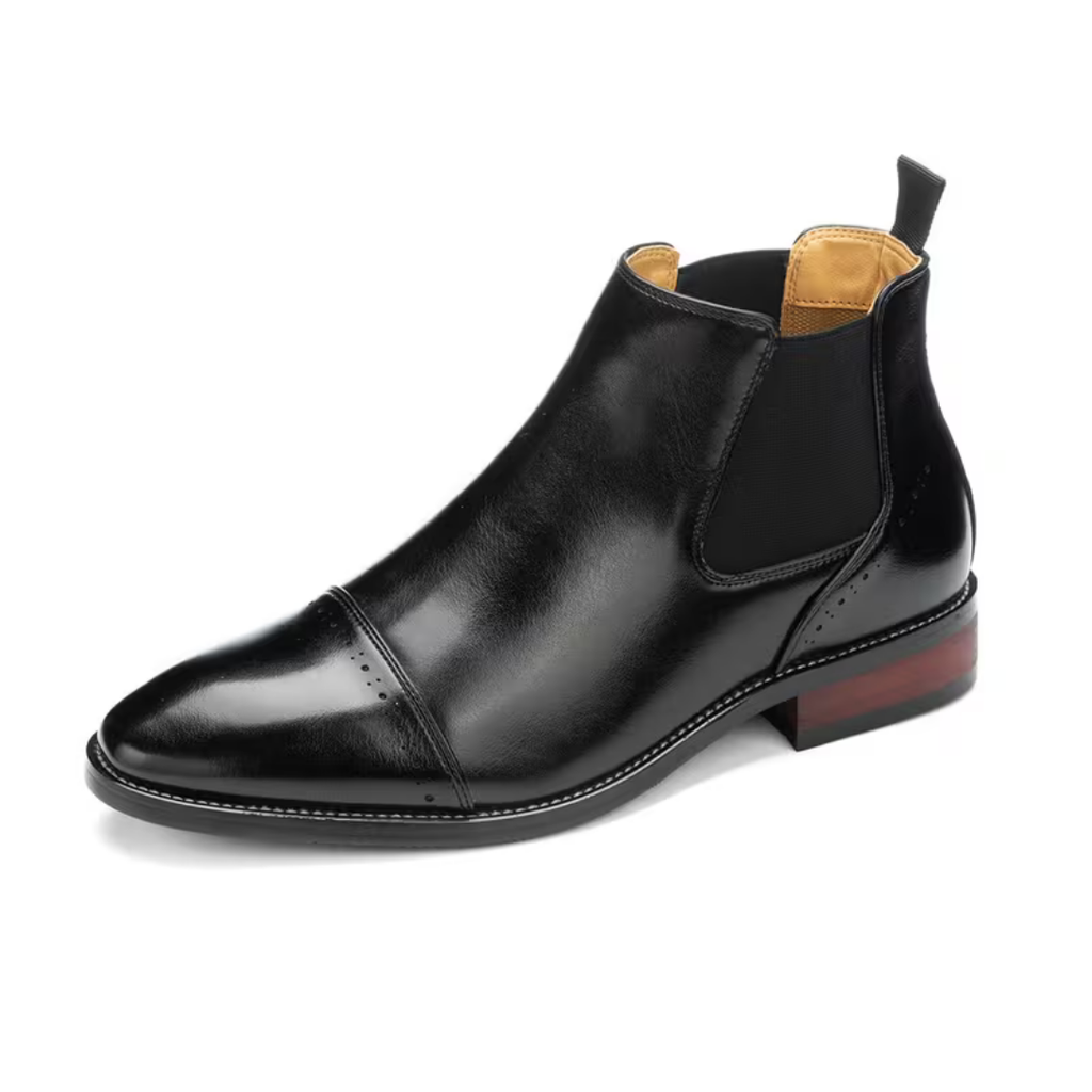 Men’s Black Chelsea Boots – Polished Finish