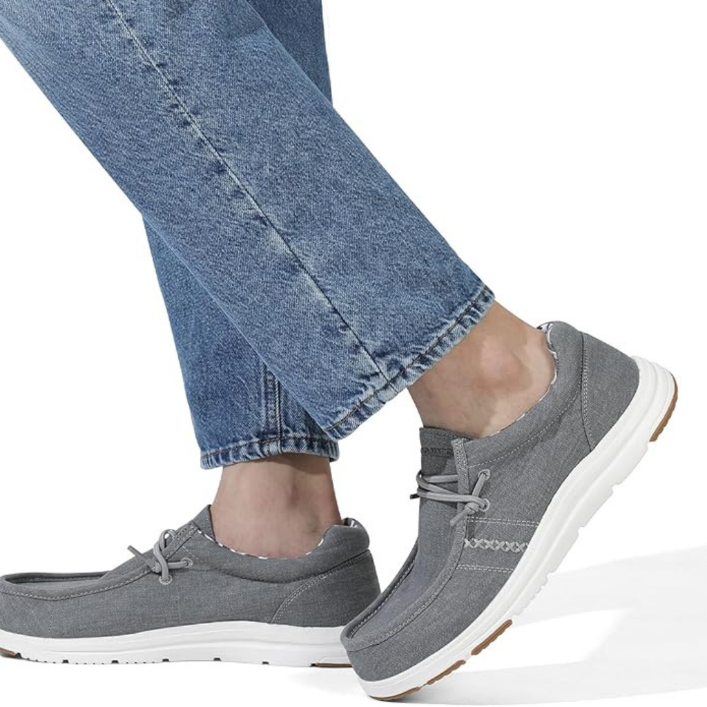 Men's Flexible Sole Casual Loafers – Dark Grey
