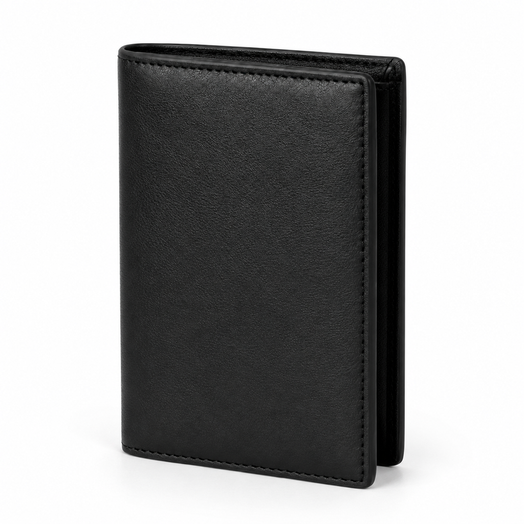 Side view showing wallet thickness.