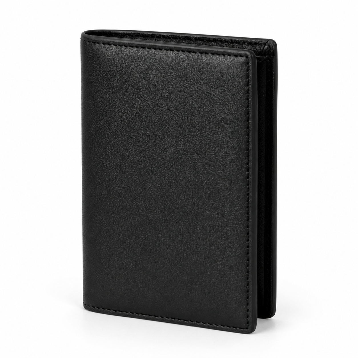 Side view showing wallet thickness.
