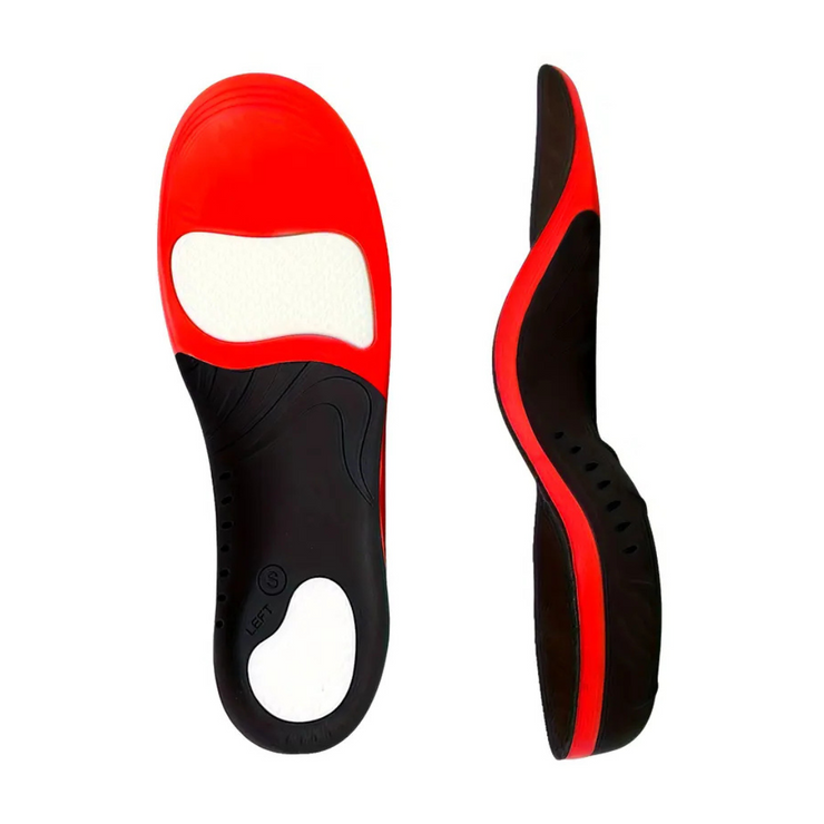 High-Elasticity Shoe Insoles | Black Red