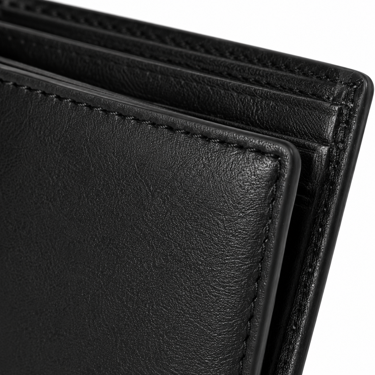 Wallet packaged in gift box.