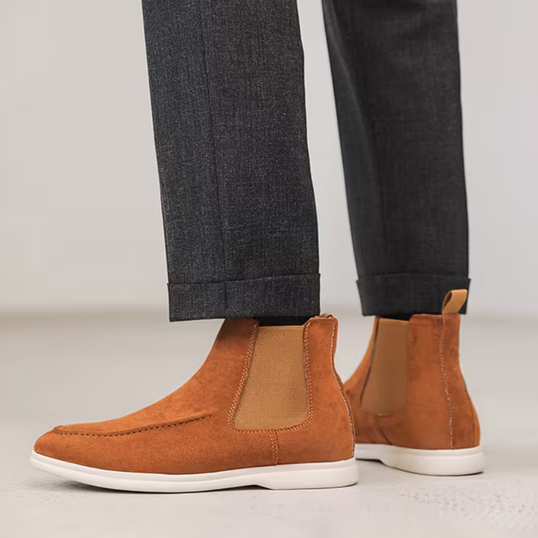 Men’s Tan Chelsea Boots – Lightweight Sole