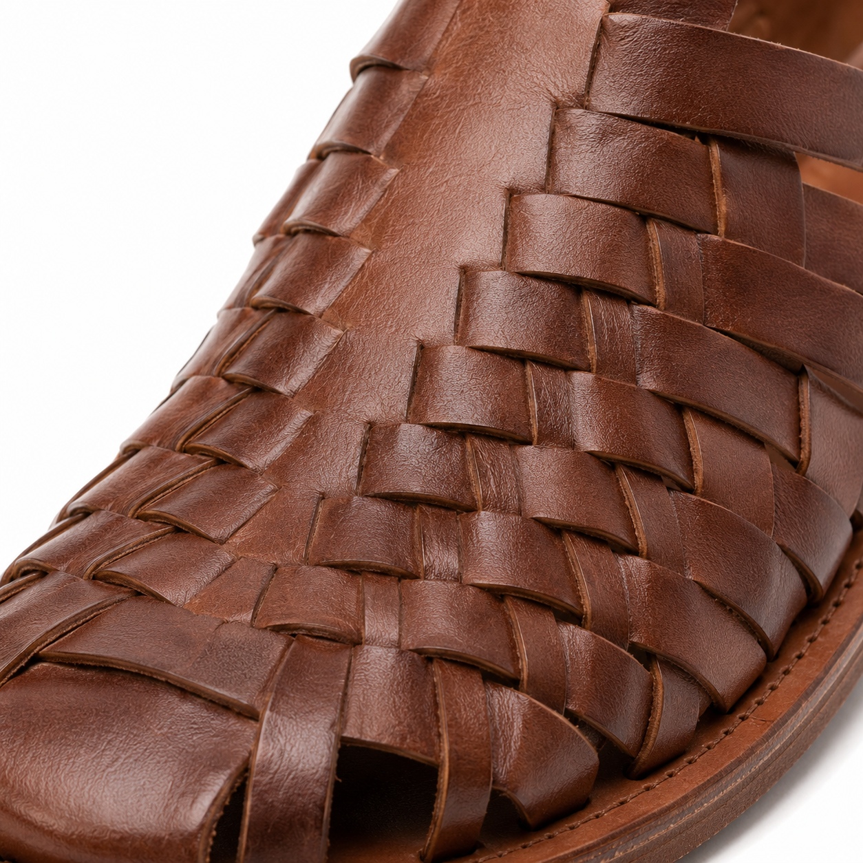 Lifestyle image of sandals worn in a casual setting.
