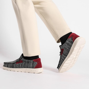 Men's Casual Loafers | Black Red