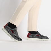 Men's Casual Loafers | Black Red