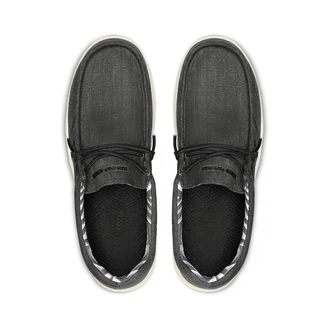 Men's Low-Top Comfort Loafers – Grey Black