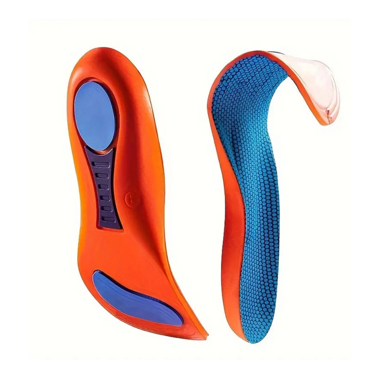 High-Elasticity Shoe Insoles | Orange Blue