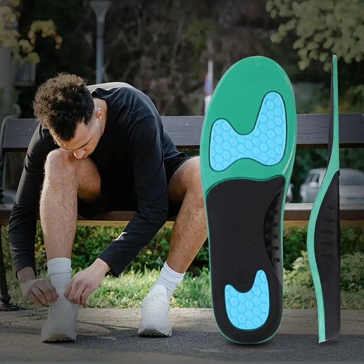 High-Elasticity Shoe Insoles | Green Blue