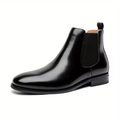 Men’s Black Chelsea Boots – Pull Tab Design