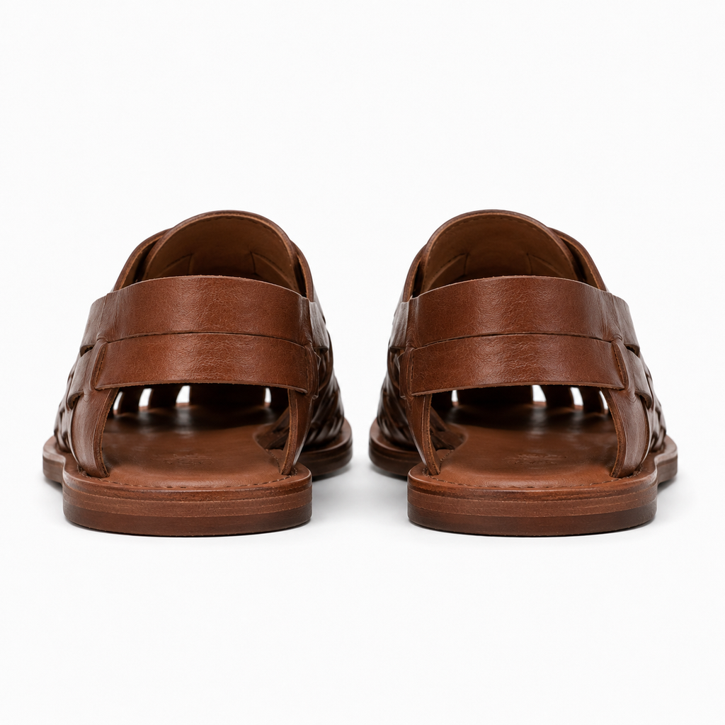 Bottom view of the durable rubber sole.