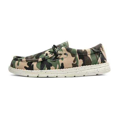 Men's Canvas Slip-On Loafers – Military Green