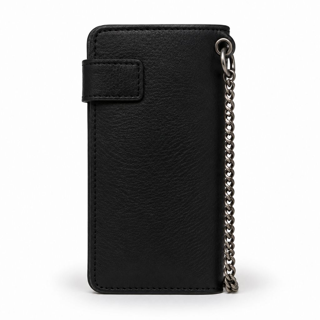 Interior view of wallet with card slots.