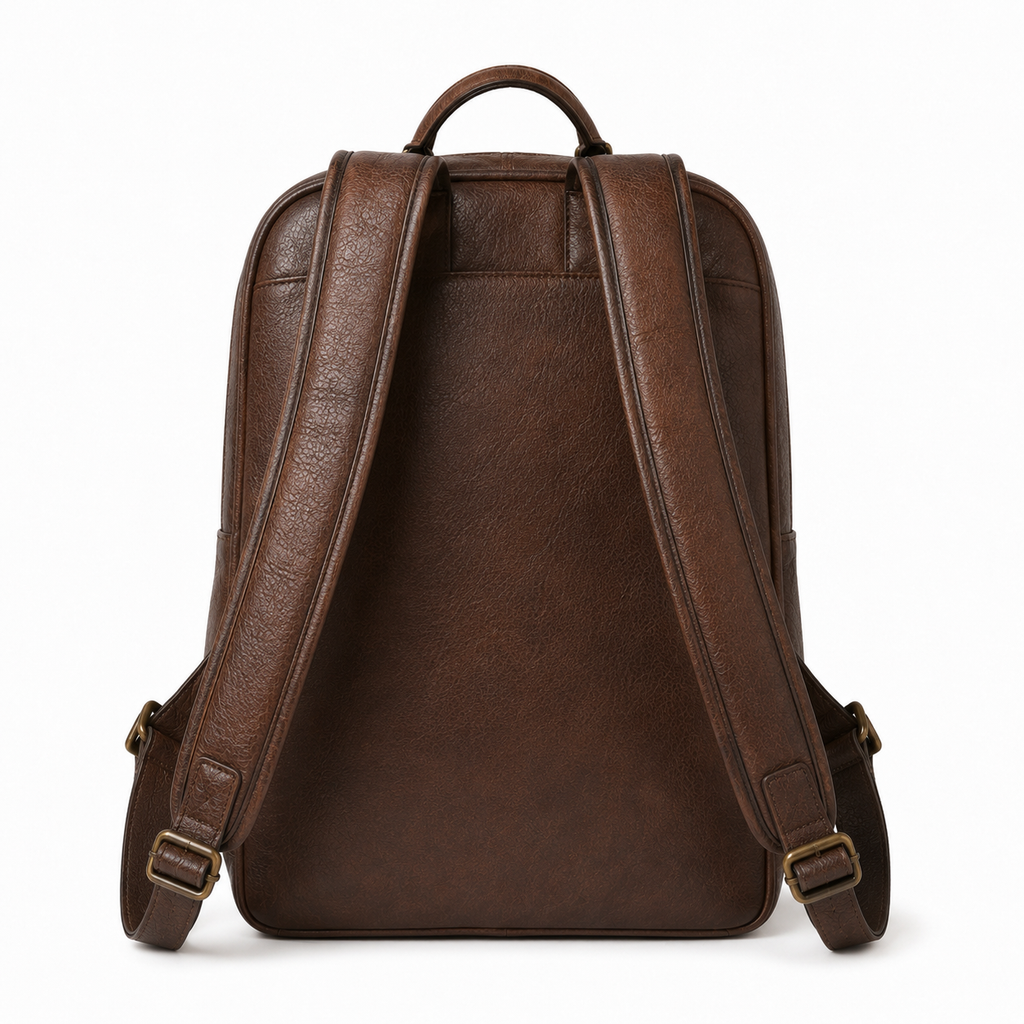 Back view of backpack with shoulder straps