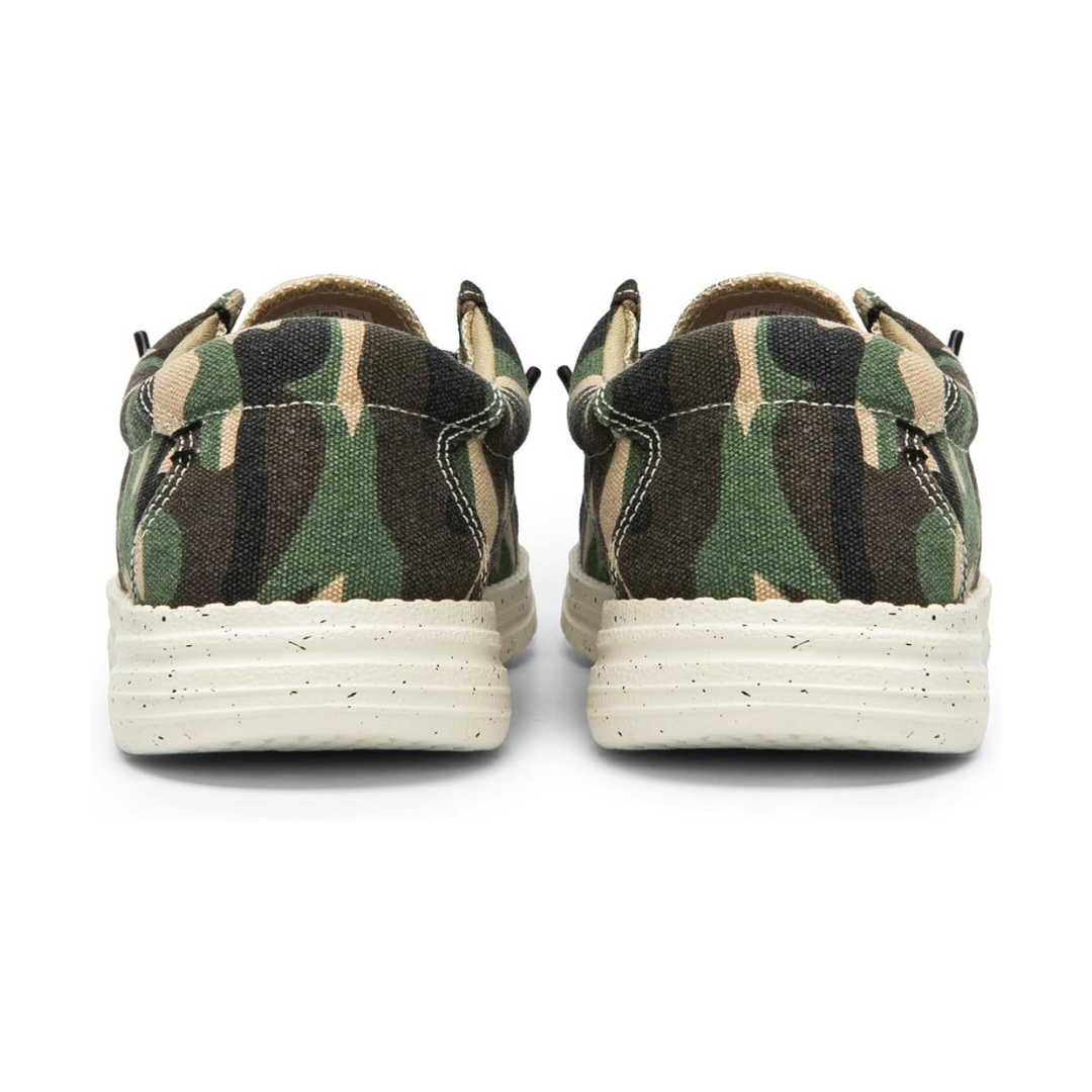 Men's Canvas Slip-On Loafers – Military Green