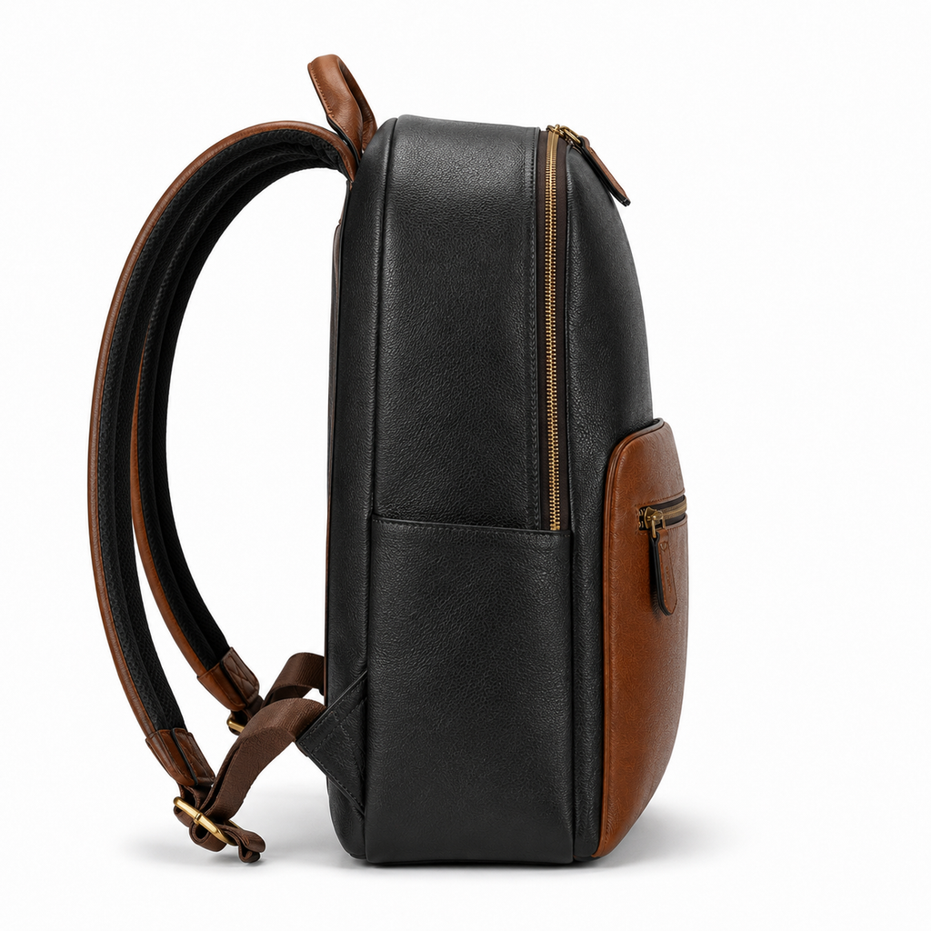 Interior view showing spacious compartments of the backpack.