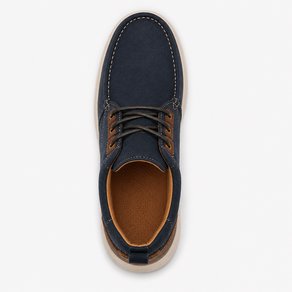 Men's Casual Canvas Comfort Shoes – Navy Blue