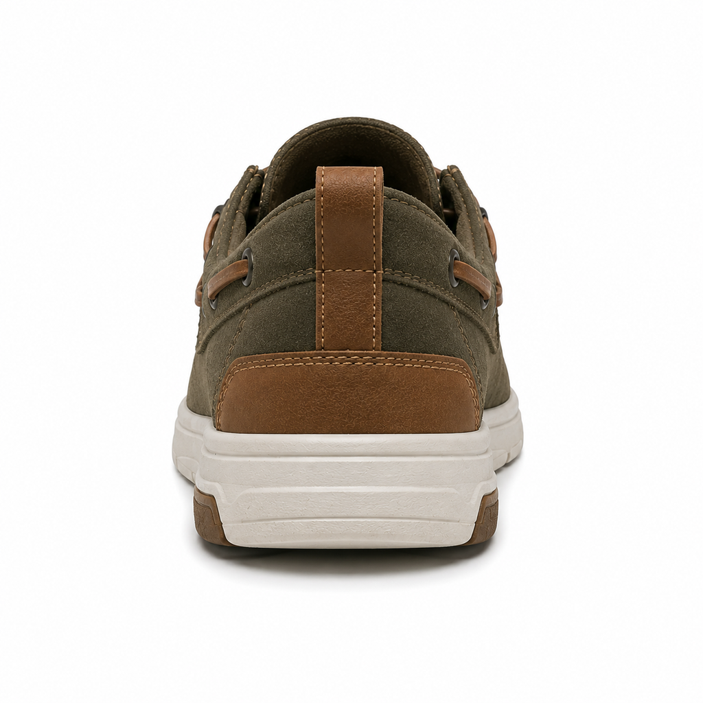 Men's Casual Boat Loafers – Vintage Olive Green