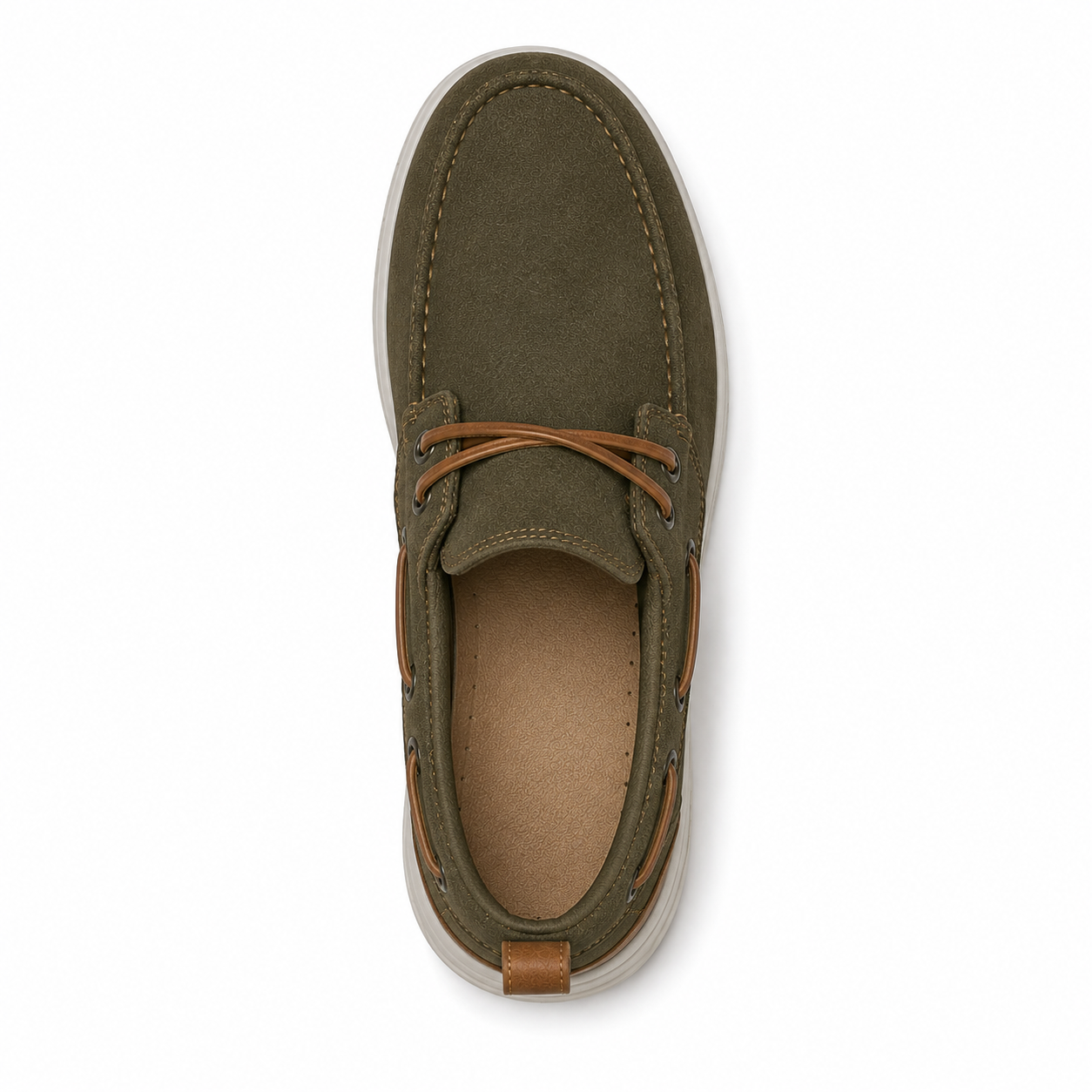 Men's Casual Boat Loafers – Vintage Olive Green