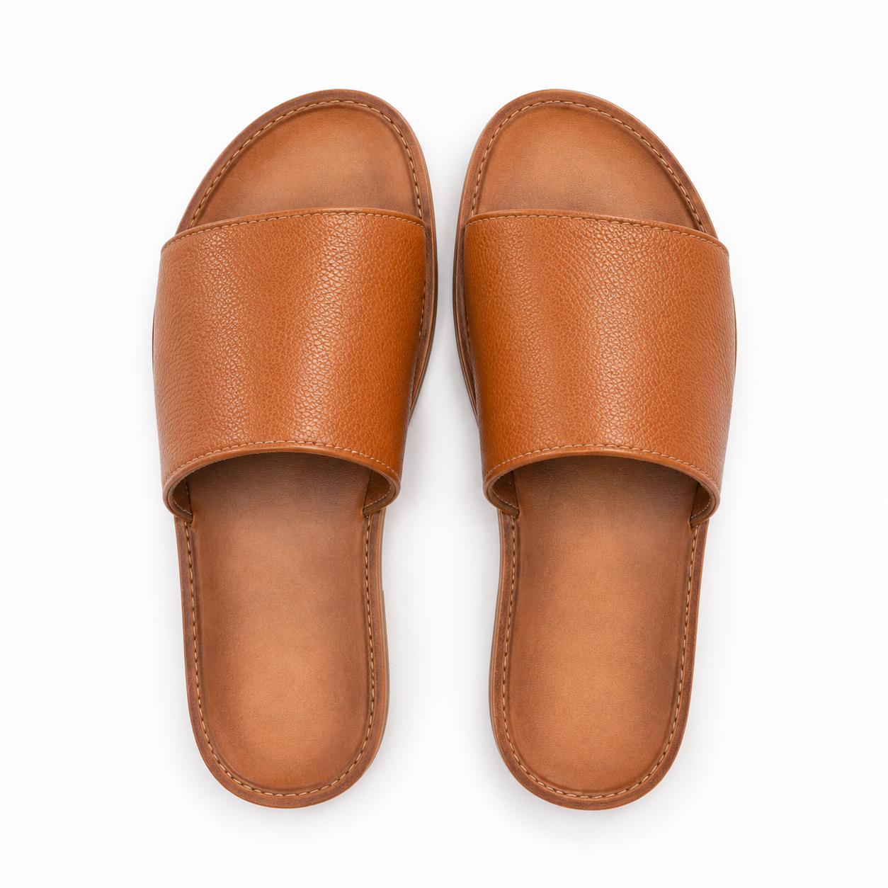 Close-up of leather texture on Modish-Vogue sandals