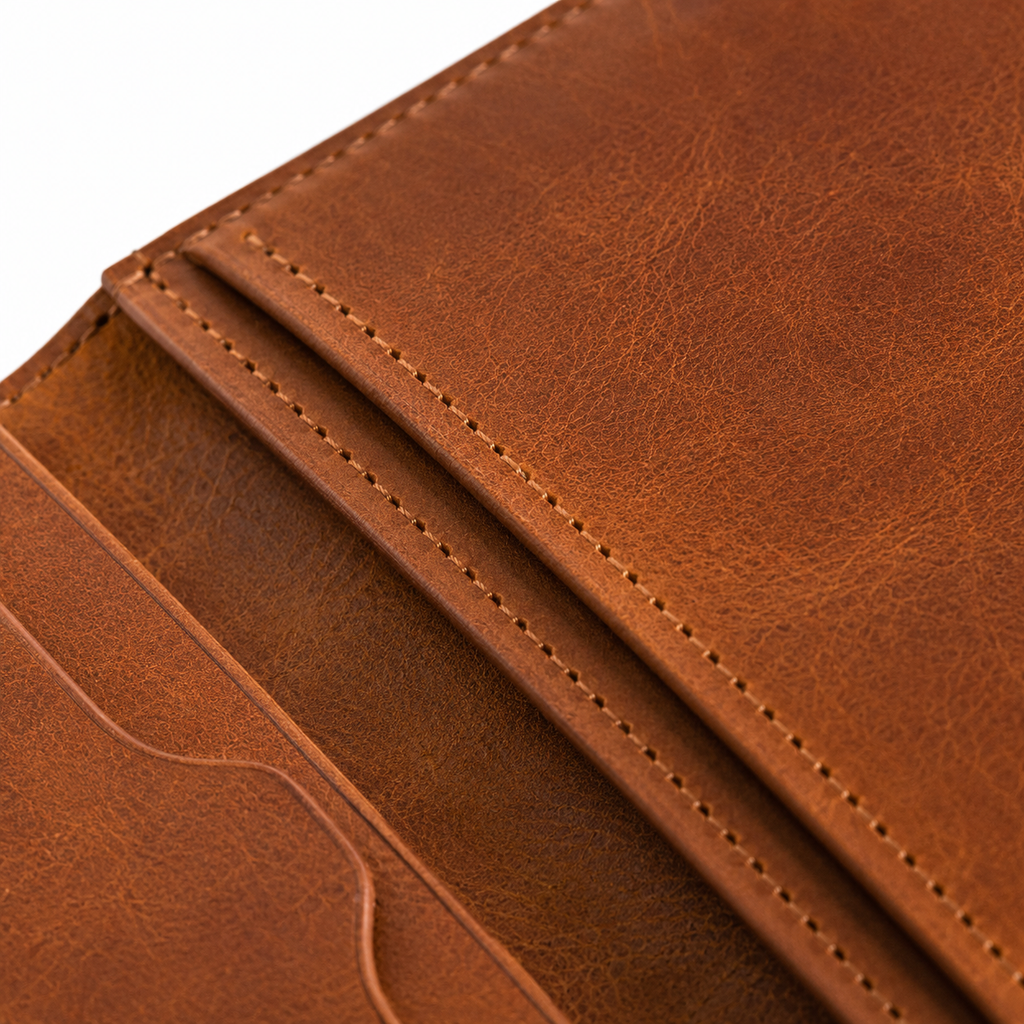 Modish-Vogue passport holder showcasing craftsmanship.