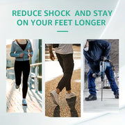 High-Elasticity Shoe Insoles | Black Red