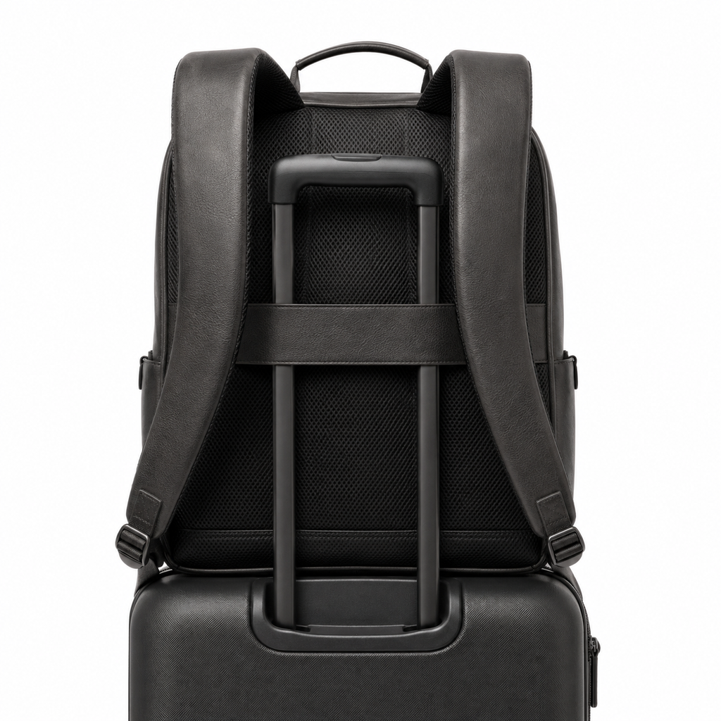 Back view of the Modish-Vogue backpack with padded straps.