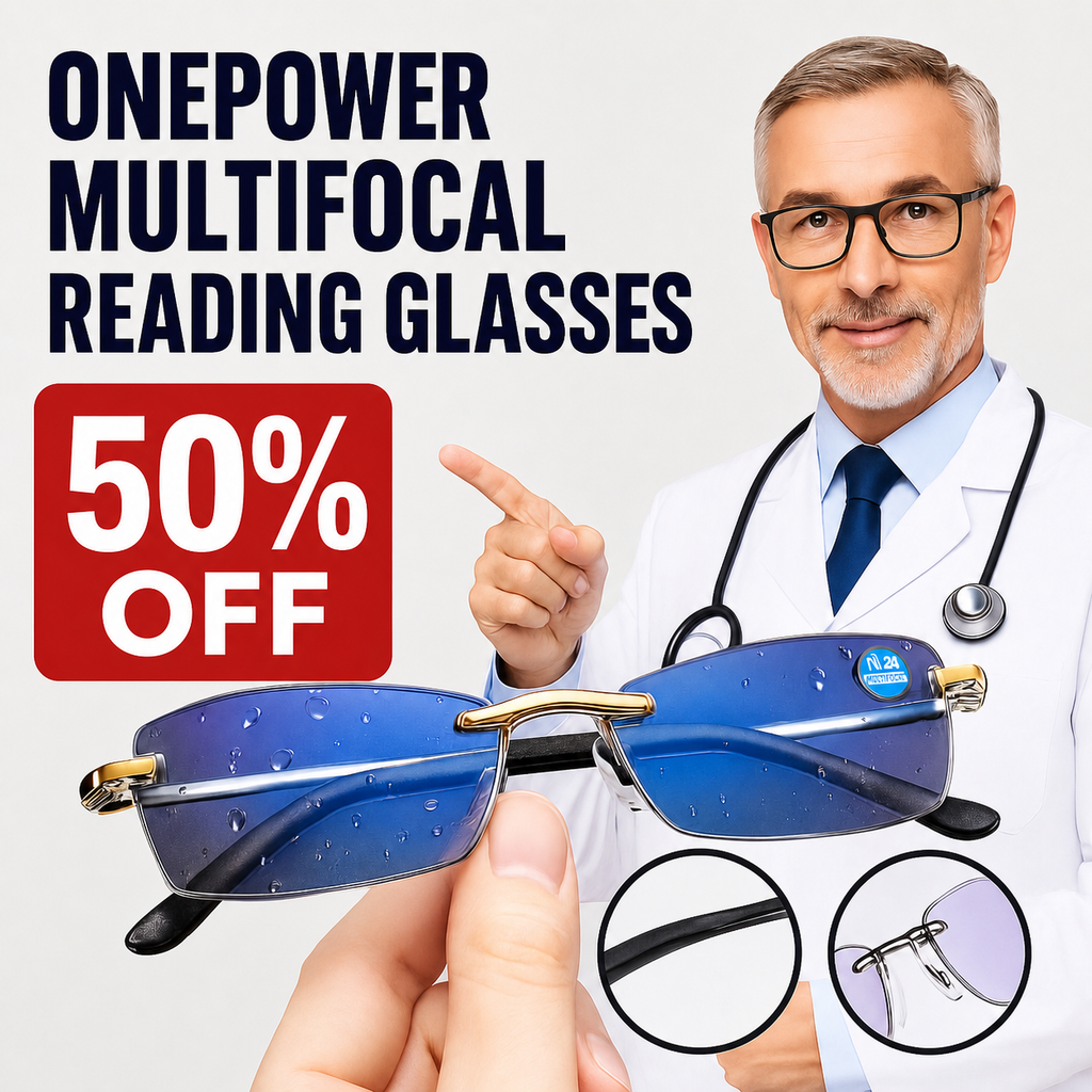 Smart anti-glare glasses with free leather case and 500ml lens cleaner bottle included