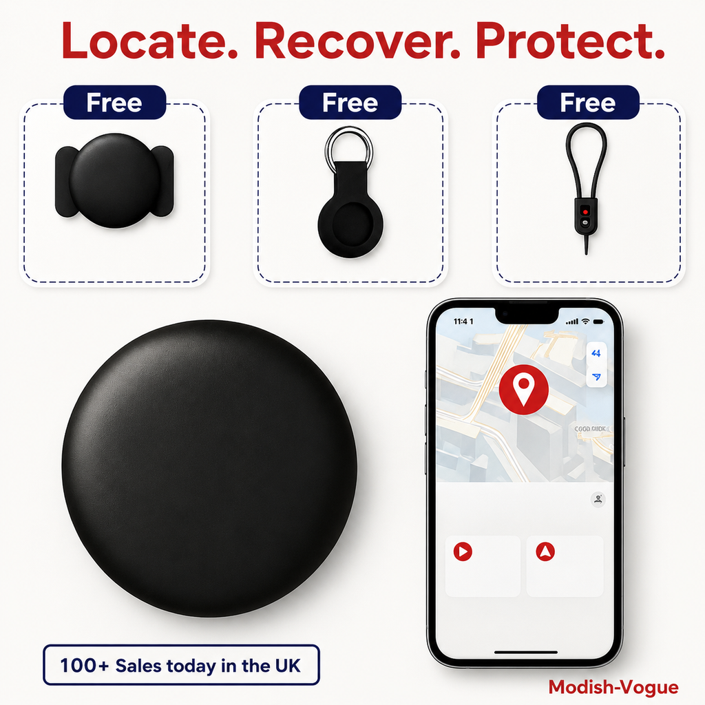 GPS Tracker for Elderly – No Subscription – Compatible with iPhone & Android
