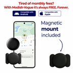 Discreet GPS Dog Tracker – Global Tracking with Apple & Android Find My – No Monthly Fees