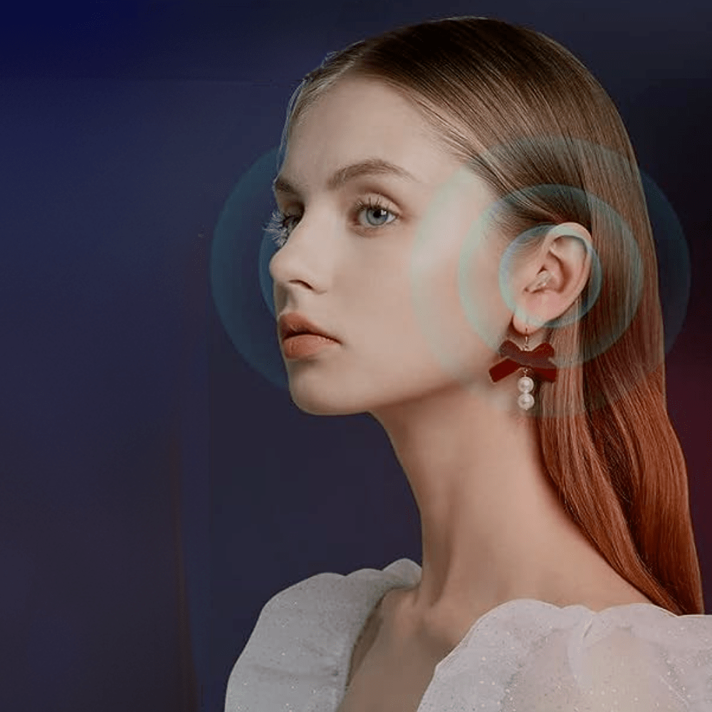 ClearPro hearing amplifier size comparison demonstrating compact design