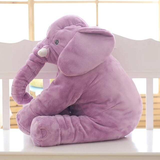 Soft elephant plush in multiple colour options for toddlers