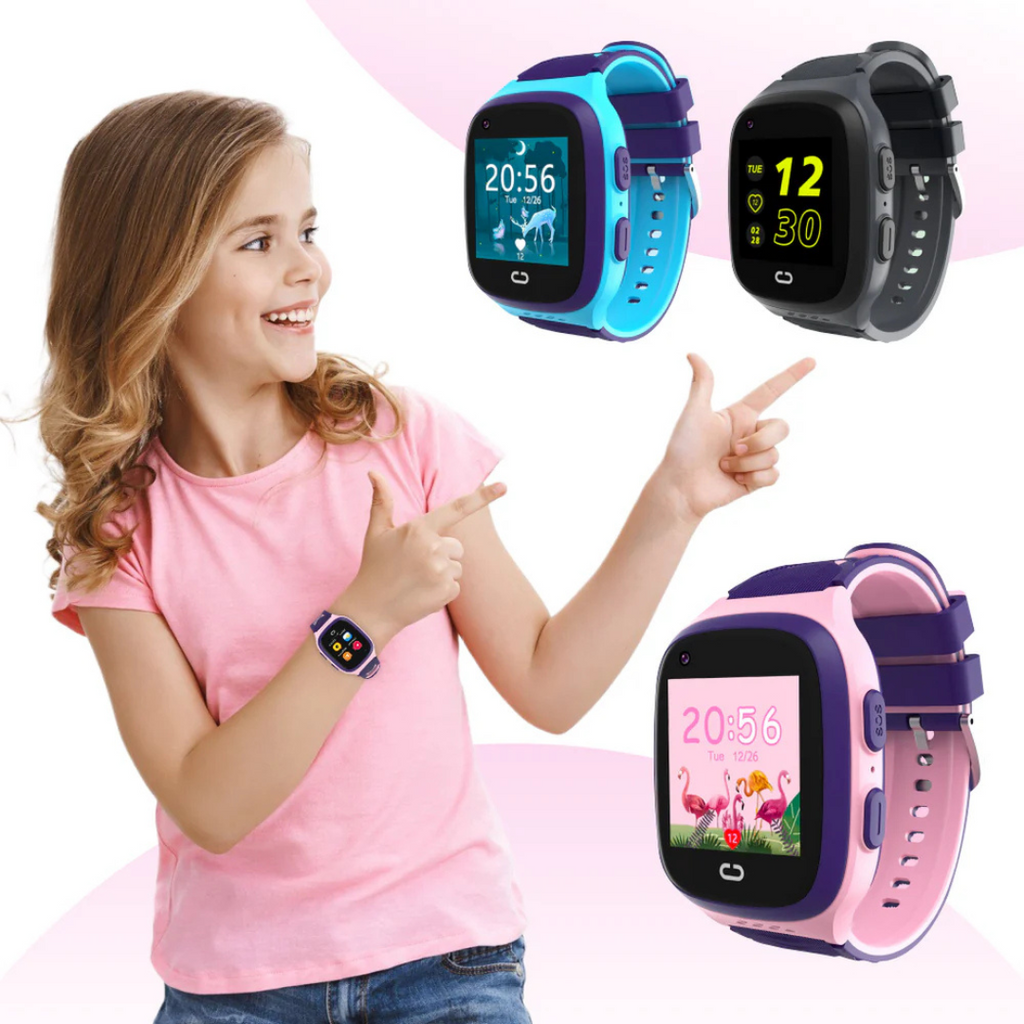 Kids' smart watch displaying incoming call from authorised contact only
