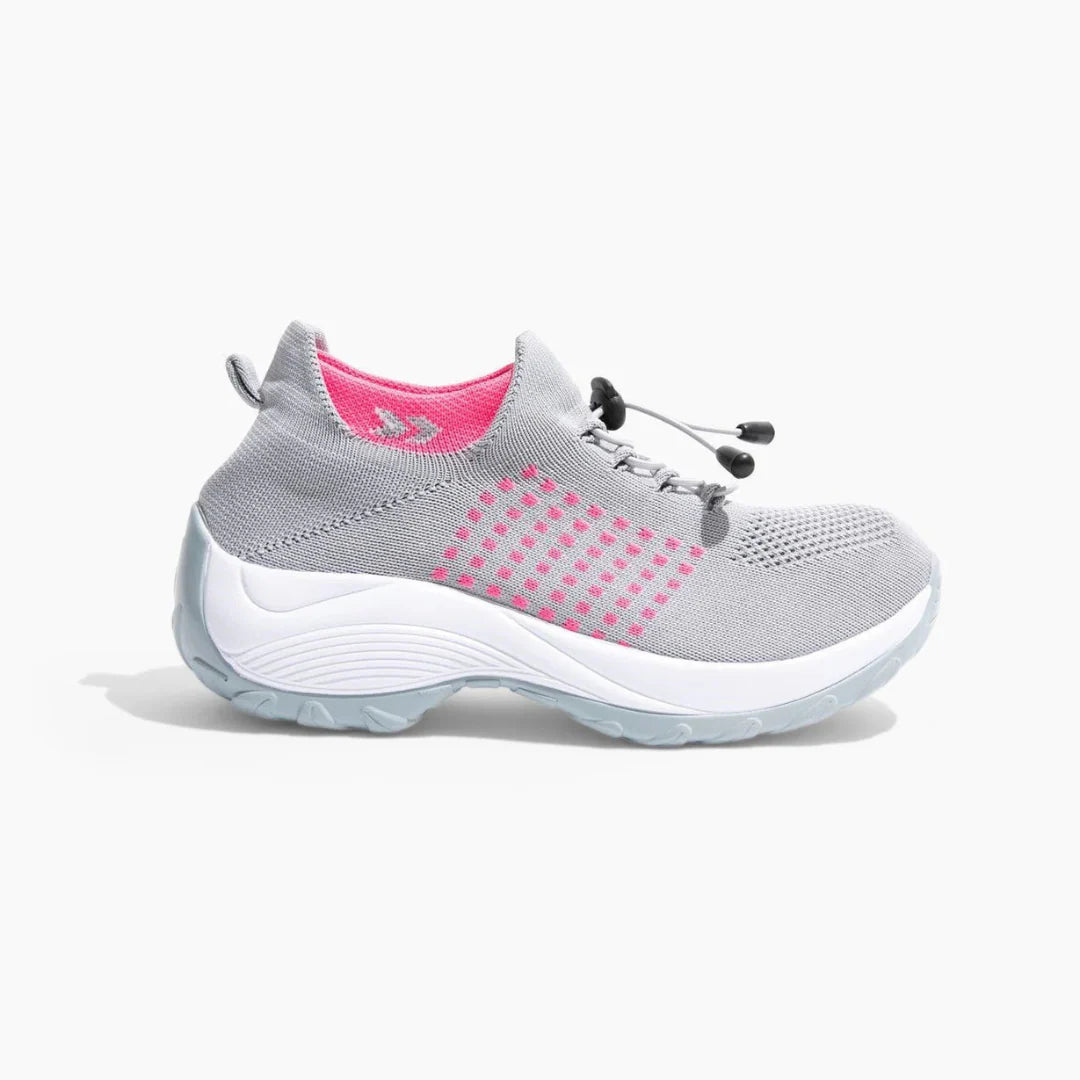 Orthofit trainers worn during work, demonstrating suitability for long periods standing