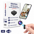EliteVision mini spy camera with Full HD 1080p quality and wide-angle lens for discreet home surveillance.