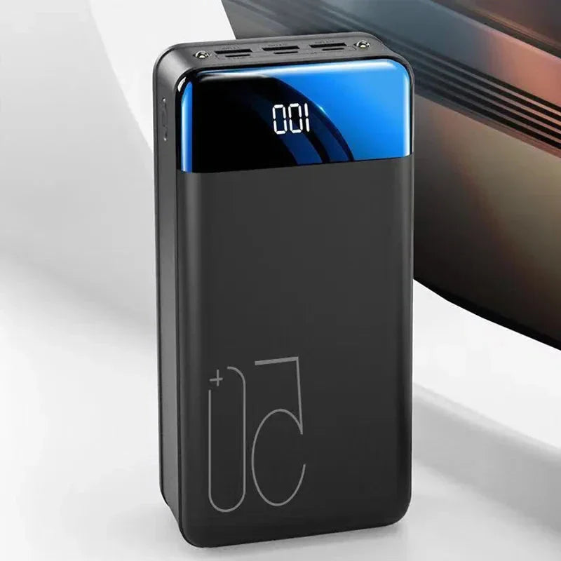 TitanCharge 100,000mAh ultra high capacity power bank in black and white colour options