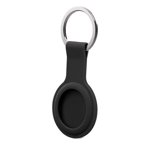 AirTag holder in black providing secure protection and mounting for GPS tracker