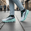 SKYLACE ultra-lightweight breathable running trainers in multiple colour options displayed together