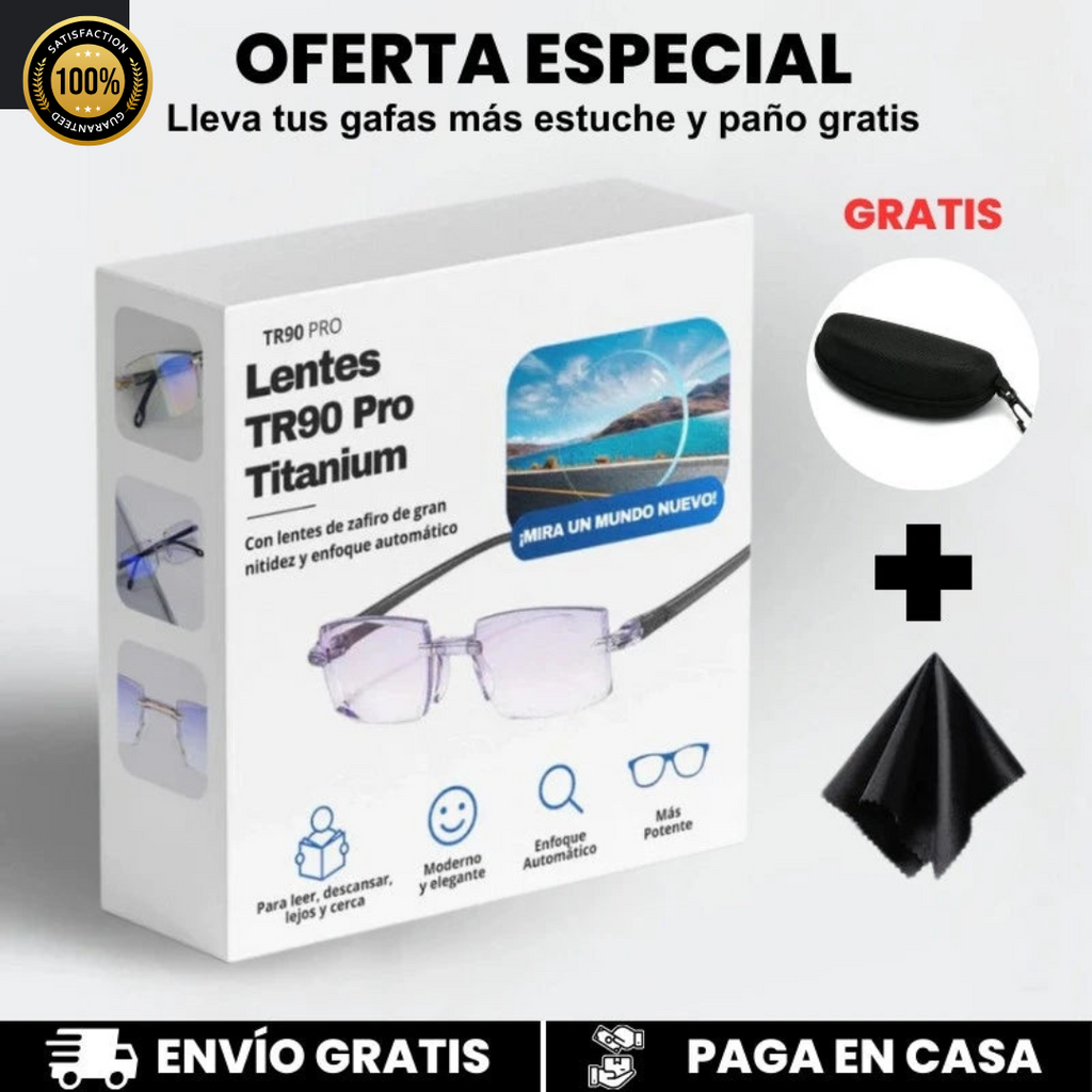 Intelligent multifocal glasses with automatic zoom adjustment for clear near and far vision