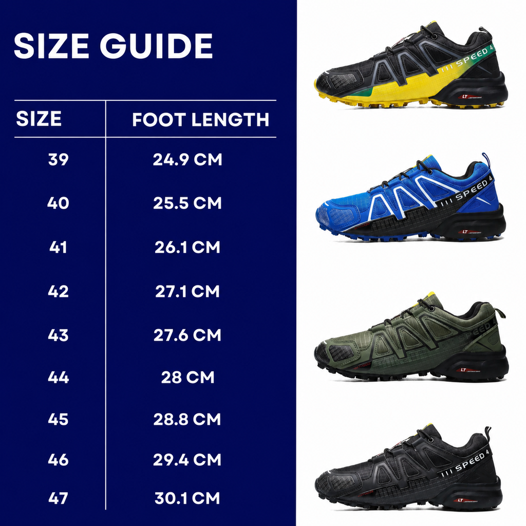 SpeedCross IV trainers lifestyle shot showing versatility for trail and urban use.