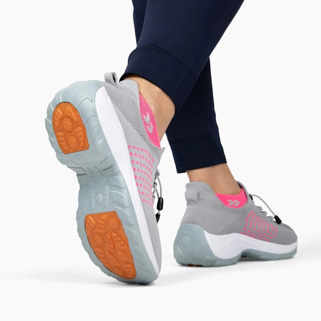Orthofit trainers providing joint protection and improved circulation for feet